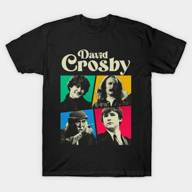 David Crosby Comics White T-Shirt by sepatubau77